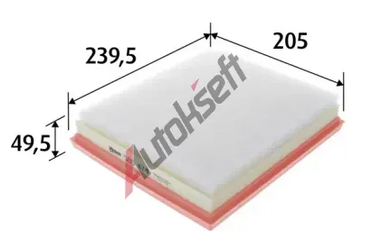 VALEO Vzduchov filtr VA 585474, 585474