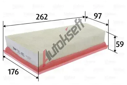 VALEO Vzduchov filtr VA 585480, 585480