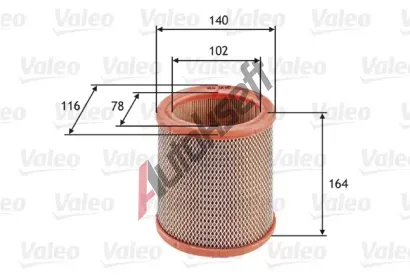 VALEO Vzduchov filtr VA 585602, 585602