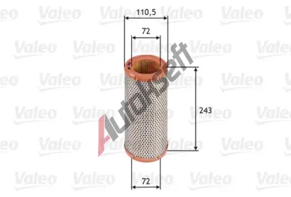 VALEO Vzduchov filtr VA 585612, 585612