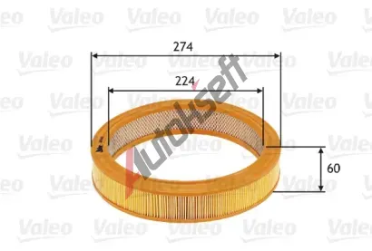 VALEO Vzduchov filtr VA 585619, 585619