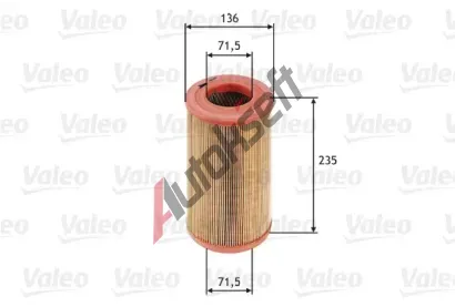 VALEO Vzduchov filtr VA 585622, 585622