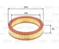 VALEO Vzduchov filtr ‐ VA 585633