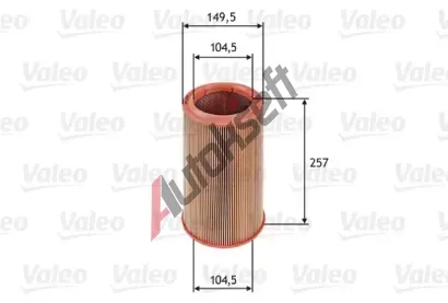 VALEO Vzduchov filtr VA 585639, 585639
