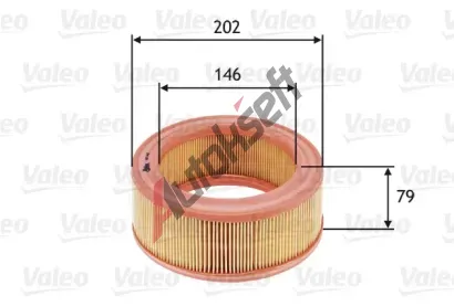 VALEO Vzduchov filtr VA 585642, 585642