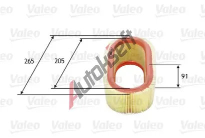 VALEO Vzduchov filtr VA 585647, 585647