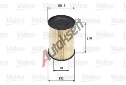 VALEO Vzduchov filtr VA 585653, 585653