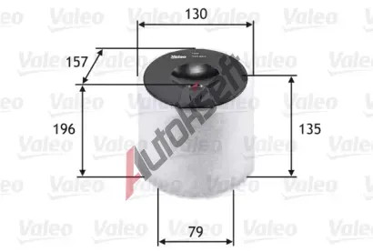 VALEO Vzduchov filtr VA 585663, 585663