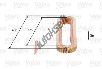 VALEO Vzduchov filtr VA 585667, 585667