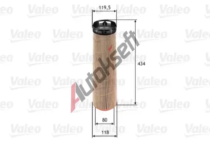 VALEO Vzduchov filtr VA 585670, 585670