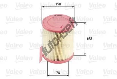 VALEO Vzduchov filtr VA 585676, 585676