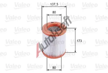 VALEO Vzduchov filtr VA 585677, 585677