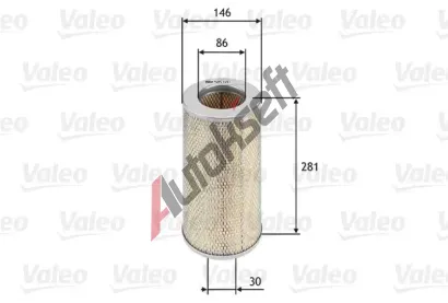 VALEO Vzduchov filtr VA 585680, 585680