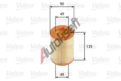 VALEO Vzduchov filtr VA 585681, 585681