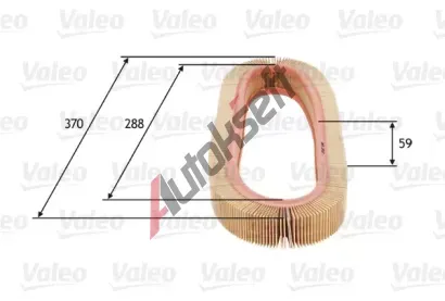 VALEO Vzduchov filtr VA 585693, 585693