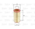 VALEO Vzduchov filtr ‐ VA 585694