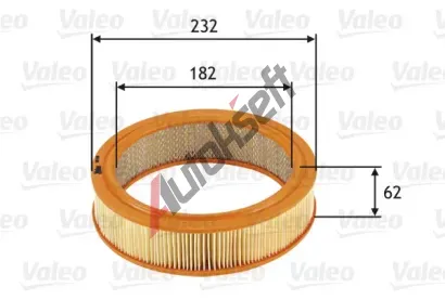 VALEO Vzduchov filtr VA 585696, 585696
