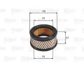 Vzduchov filtr VALEO ‐ VA 585702
