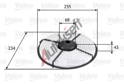 VALEO Vzduchov filtr VA 585704, 585704