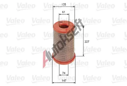 VALEO Vzduchov filtr VA 585738, 585738