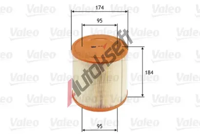 VALEO Vzduchov filtr VA 585740, 585740