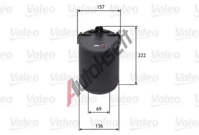 VALEO Vzduchov filtr VA 585742, 585742