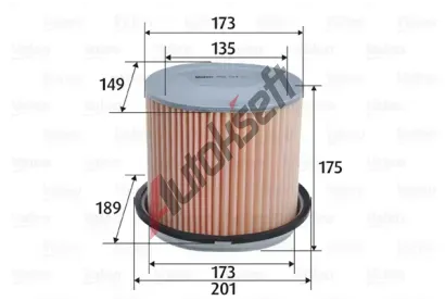 VALEO Vzduchov filtr VA 585764, 585764