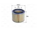 Vzduchov filtr VALEO ‐ VA 585766