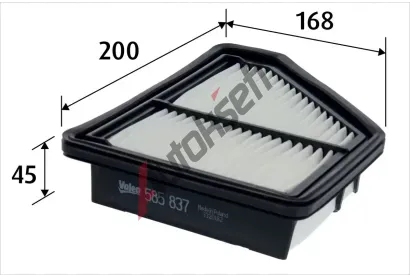 VALEO Vzduchový filtr VA 585837, 585837 VALEO Vzduchový filtr VA 585837, 585837
