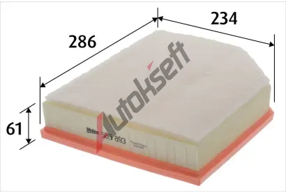 VALEO Vzduchov� filtr VA 585893, 585893