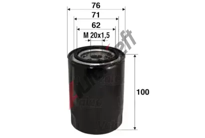 VALEO Olejov filtr VA 586012, 586012