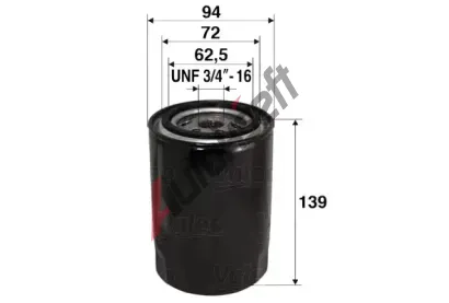 VALEO Olejov filtr VA 586015, 586015