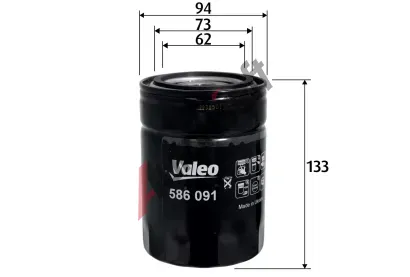 VALEO Olejov� filtr VA 586091, 586091