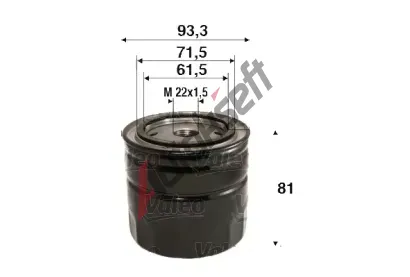 VALEO Olejov filtr VA 586110, 586110