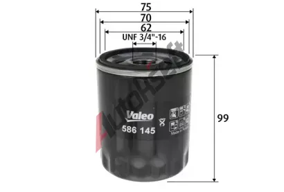 VALEO Olejov filtr VA 586145, 586145