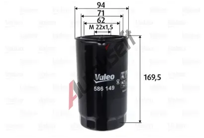 VALEO Olejov filtr VA 586149, 586149