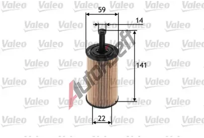 VALEO Olejov filtr VA 586509, 586509