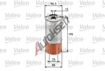 VALEO Olejov filtr VA 586546, 586546