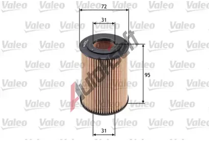 VALEO Olejov filtr VA 586548, 586548