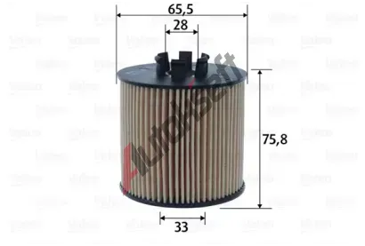VALEO Olejov filtr VA 586598, 586598