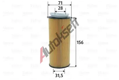 VALEO Olejov filtr VA 586603, 586603