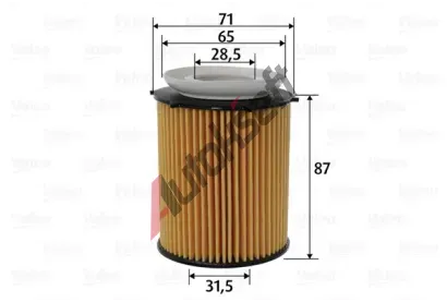 VALEO Olejov filtr VA 586618, 586618