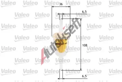 VALEO Palivov� filtr VA 587000, 587000