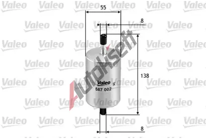 VALEO Palivov filtr VA 587002, 587002