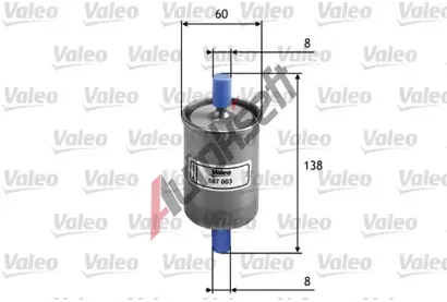 VALEO Palivov filtr VA 587003, 587003