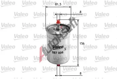 VALEO Palivov filtr VA 587006, 587006