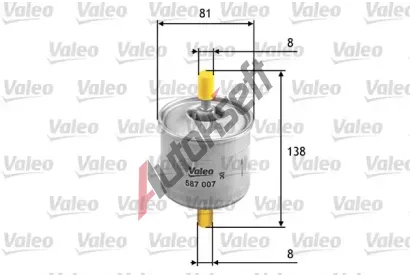 VALEO Palivov filtr VA 587007, 587007