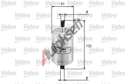 VALEO Palivov filtr VA 587010, 587010