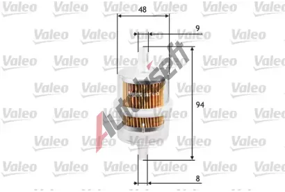 VALEO Palivov filtr VA 587013, 587013