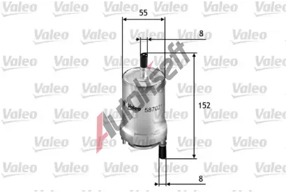 VALEO Palivov filtr VA 587021, 587021